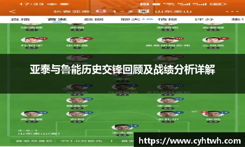 亚泰与鲁能历史交锋回顾及战绩分析详解
